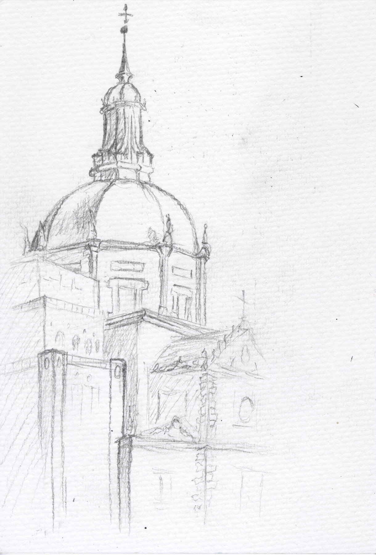 Art journal Madrid sketch 1 by Haley Goetting